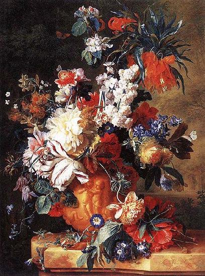 Jan van Huysum Bouquet of Flowers in an Urn by Jan van Huysum, oil painting picture